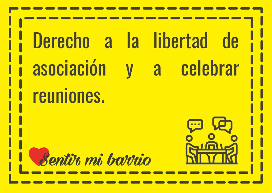 Derecho a la libertad de asociación y a celebrar reuniones.